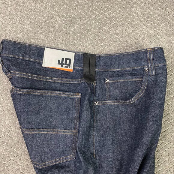 40 Grit by Duluth Trading Jeans Men's 34 x 30 Fits 35 x 31 Standard Fit Blue co - Picture 8 of 16